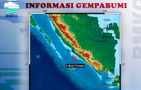 Gempa Bumi Terkini Magnitudo 4 9 Guncang Bengkulu Bmkg Tidak Berpotensi Tsunami Bagian 1