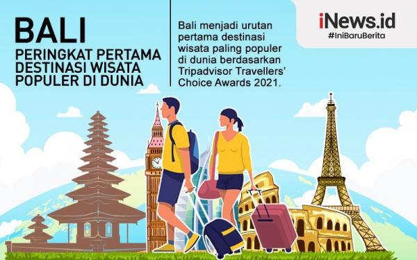 Infografis Bali Destinasi Wisata Terpopuler Di Dunia