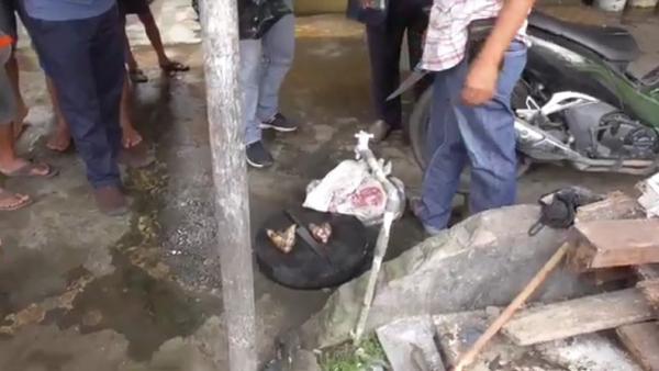 Penampakan di rumah jagal kucing di Jalan Tangguk Bongkar 7, Kota Medan, Sumatra Utara (Sumut). (Foto: iNews/Ahmad Ridwan Nasution)