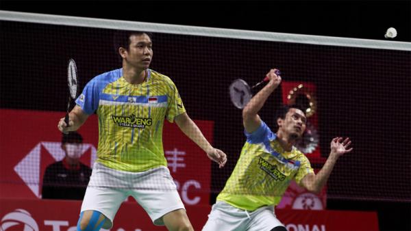 Ahsan/Hendra 4 Ganda putra Indonesia Mohammad Ahsan/Hendra Setiawan. (Foto: Twitter @BWFmedia)