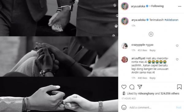 Arya Saloka Genggam Tangan