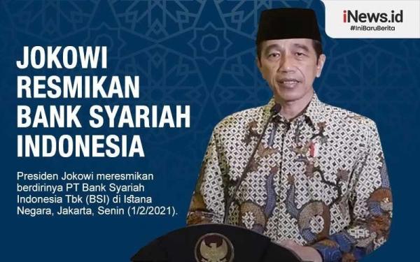 Infografis Jokowi Resmikan Pendirian Bank Syariah Indonesia