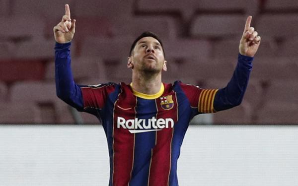 Lionel Messi Lionel Messi mencetak gol ke-650 untuk Barcelona di semua kompetisi. Pelatih Blaugrana Ronald Koeman menyanjung La Lulga setinggi langit. (Foto: Reuters)