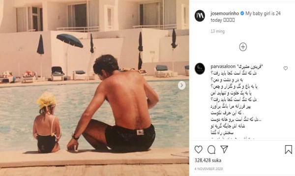 Jose Mourinho dan Matilde Foto: Instagram