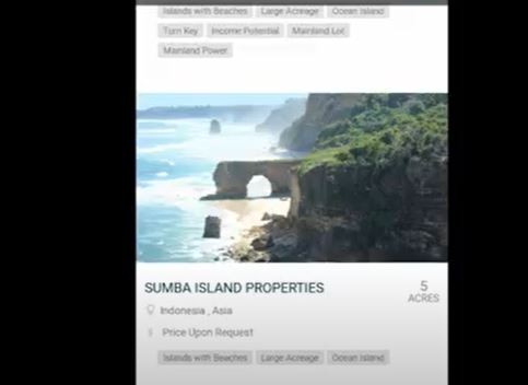 Pulau Sumba di Kabupaten Sumba Timur, NTT diisukan dijual online. (Foto: iNews/Dionisius Umba)