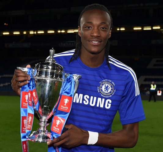 Tammy Abraham Tammy Abraham saat juara FA Youth Cup bersama Chelsea. (Foto: The Sun)