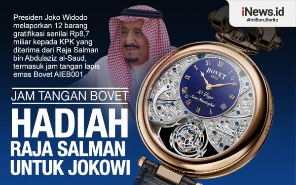 Infografis Jam Tangan Bovet Hadiah Raja Salman Untuk Jokowi Harganya