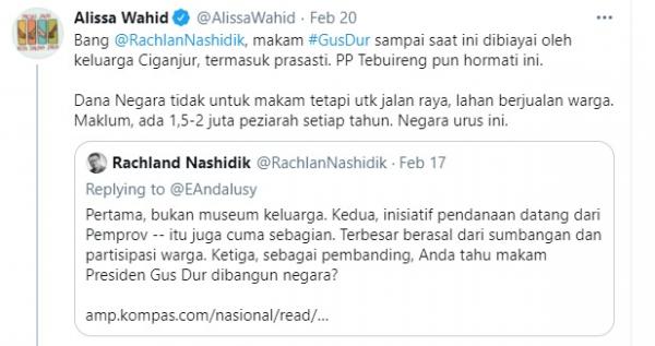 Tweet Alissa Twit Alissa Wahid