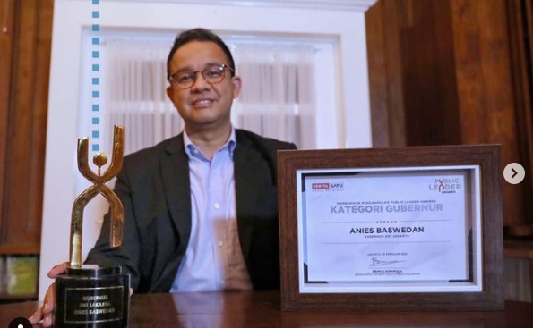 Anies Penghargaan Gubernur DKI Jakarta Anies Baswedan
