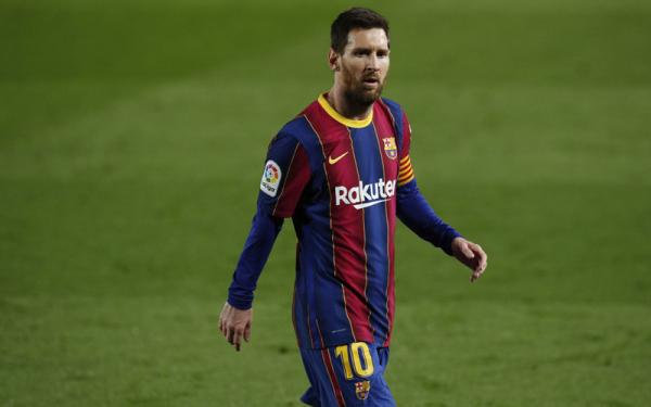 Lionel Messi Kapten Barcelona Lionel Messi menyumbang dua gol dalam kemenangan 3-0 atas Elche, Kamis (25/2/2021) dini hari WIB. La Pulga sempat frustrasi di laga itu. (Foto: Reuters)