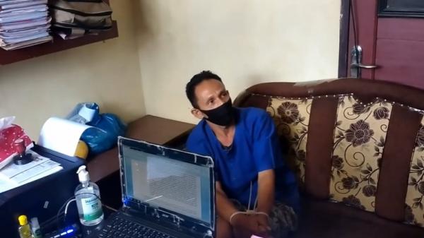 Pelaku sodomi puluhan bocah di Padang Pariaman (Eka Guspriadi/iNews)