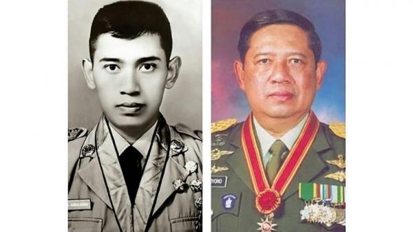 SBY Taruna Potret SBY masa Taruna dan saat menjadi petinggi TNI. (Foto: Instagram/SBY Lovers).
