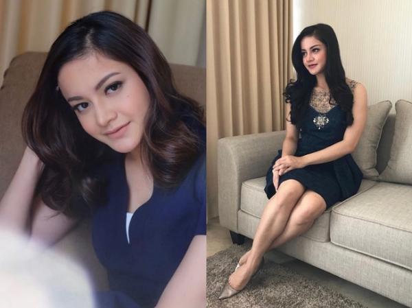 Ovi Dian tampil cantik dengan mini dress