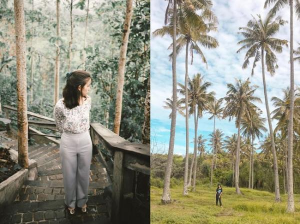 Sarah Menzel saat ada di hutan dan pantai. (Foto: Instagram)