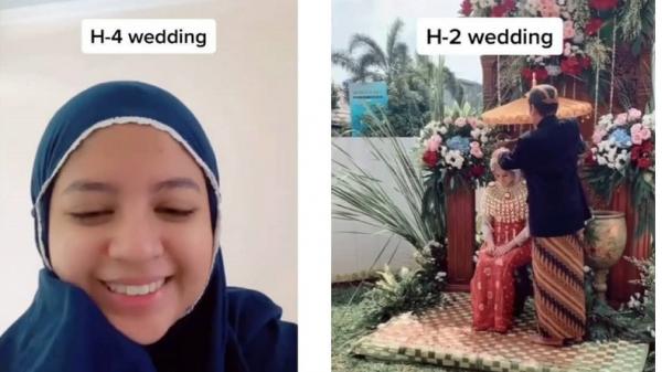 calon pengantin meninggal Foto-foto persiapan pernikahan sebelum calon pengantin perempuan kehilangan calon suaminya yang meninggal menjelang pernikahan mereka. (Istimewa)