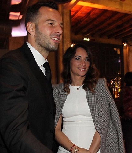 Samir Handanovic dengan istrinya, Zoja Trobec. (Foto: Instagram @samirhandanovic)