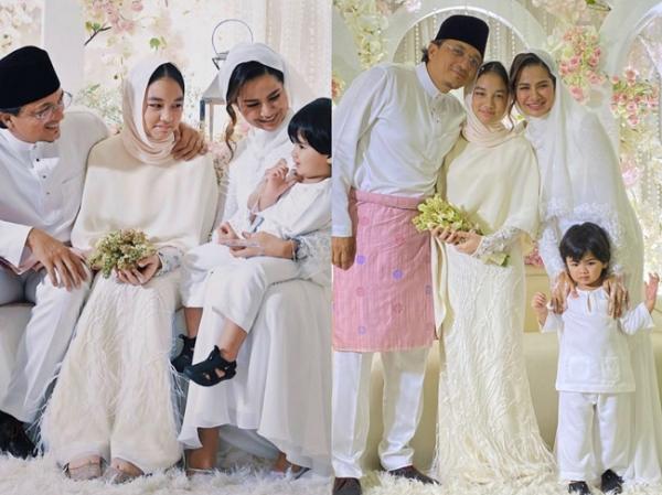 Engku Emran dan Noor Nabila berfoto bersama anak-anak mereka. (Foto: IG)