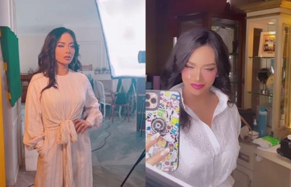 Krisdayanti tampil untuk pemotretan. (Foto: IG)