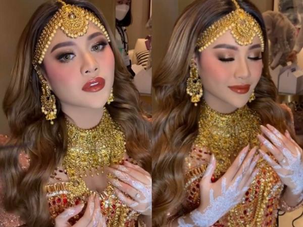 Aurel dengan baju ala Timur Tengah. (Foto: IG)