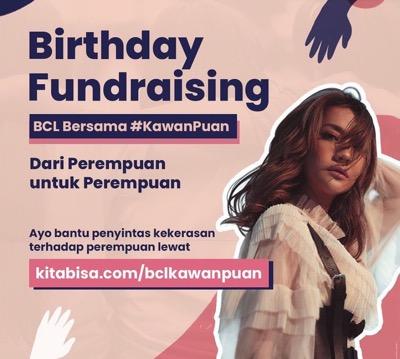 BCL merayakan ulang tahun dengan mengajak donasi. (Foto: IG)