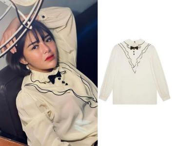 Amanda Manopo pakai kemeja pita seharga Rp24,5 juta. (Foto: IG)