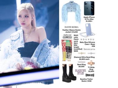 Jaket Rose Rose Blackpink tampil dengan jaket denim. (Foto: IG)