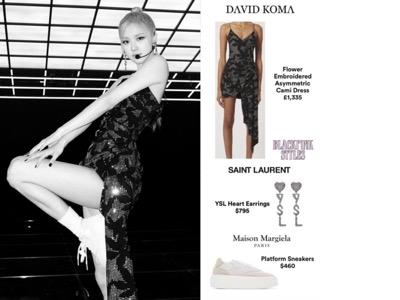 Rose blackpink Rose Blackpink dengan kostum glamornya di atas panggung. (Foto: IG)