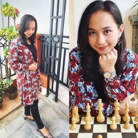 Chelsie memakai busana nuansa floral. (Foto: IG)