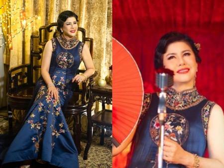 Desiree mengenakan baju congsam. (Foto: IG)