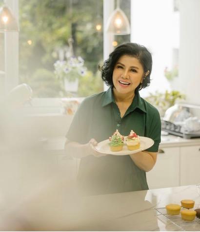 Desiree saat memasak. (Foto: IG)