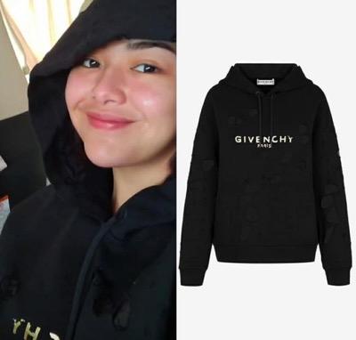 Amanda Manopo memakai Hoodie hitam. (Foto: IG)