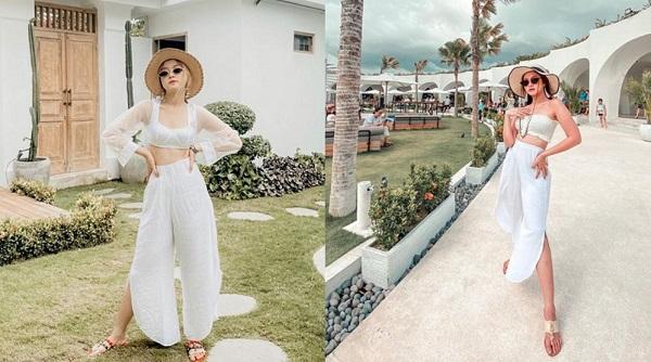 Gabriella putih Gabriella dalam busana nuansa putih. (Foto: IG)