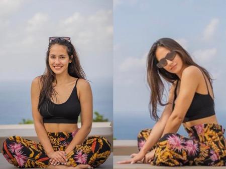 Pevita tampak manis walau tanpa make up.