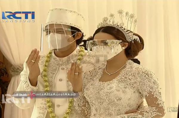 Atta Aurel 3 Pernikahan artis termegah sepanjang 2021. (Foto: iNews.id/Rizqa Leony)