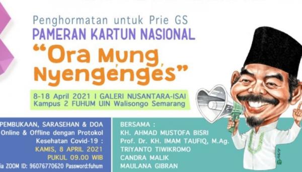 Puluhan kartunis akan menggelar pameran untuk mengenang sosok budayawan Prie GS di UIN Walisongo Semarang. (Foto: ist)