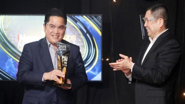 Menteri BUMN Erick Thohir, Kementerian, Lembaga dan Perusahaan Terima Penghargaan iNews Maker Awards 2021