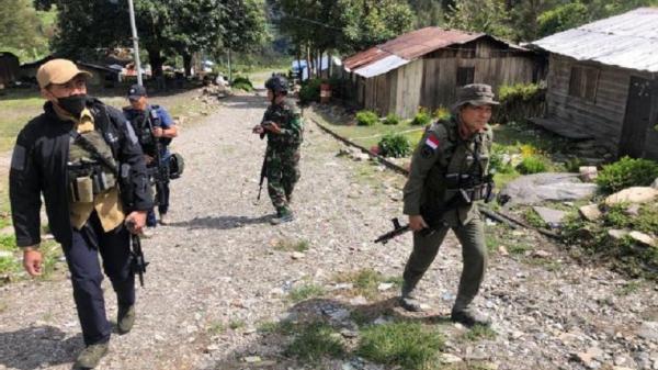 Satgas Nemangkawi TNI-Polri kini telah menguasai Beoga, Puncak, Papua dan memastikan situasi kondusif. (Foto: Satgas Newangkari)