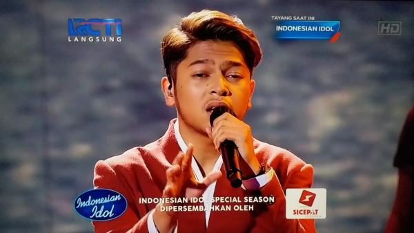 19mark Idol Mark tampil spektakuler di grand final Indonesian Idol. (Foto: iNews.id)