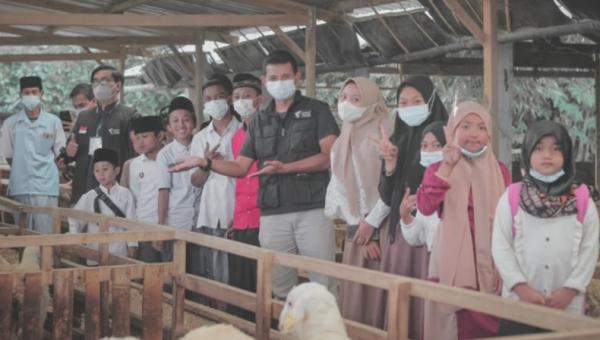 Dompet Dhuafa di Ponpes Fathussalam, Pujon, Malang, Sabtu (17/4/2021).