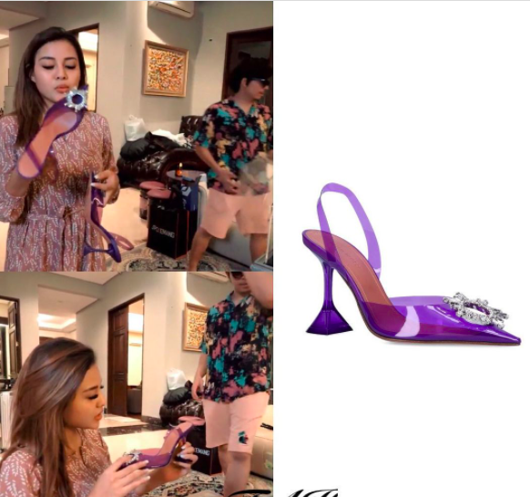 27ab Aurel Sepatu Aurel Hermansyah unboxing sepatu yang kekecilan. (Foto: YouTube/Aurel Hermansyah)