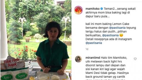 Desiree Tarigan pamer masak di rumah dan dapper baru. (Foto: Instagram Desiree Tarigan)