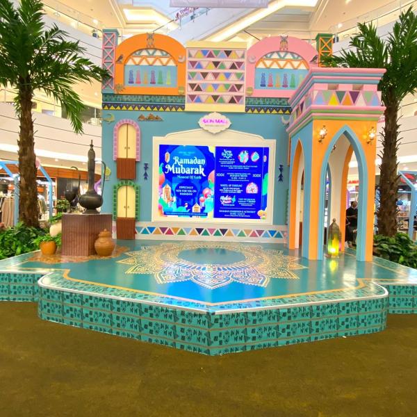 Suasana pusat perbelanjaan di Aeon Mal etap menerapkan protokol kesehatan demi mencegah penyebaran Covid-19. (Foto: Ist)