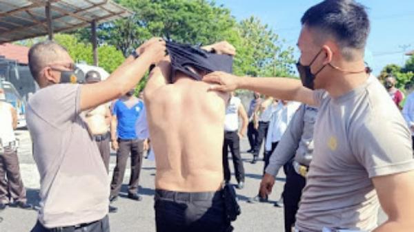 Razia Tato, Ratusan Personel Polres Minsel Lepas Seragam Dinas