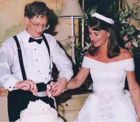 Melinda Bill Gates Melinda dan Bill Gates di hari pernikahan.