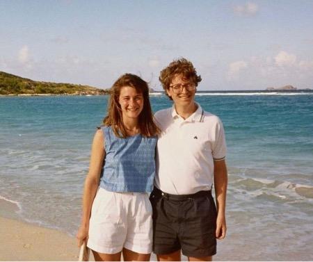 Melinda dan Bill Gates saat pacaran.