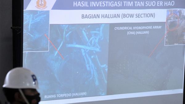 Lokasi tiga bagian utama KRI Nanggala 402 ditemukan di kedalaman 839 meter. 