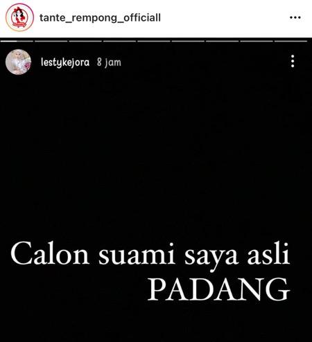 Lesty update status setelah dituduh plagiat.