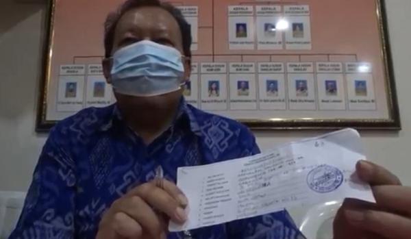 Kepala Dusun Batu Bintang, Desa Dauh Puri Kelod, Nyoman Mardika. (Foto: iNews.id/Aris Wiyanto)