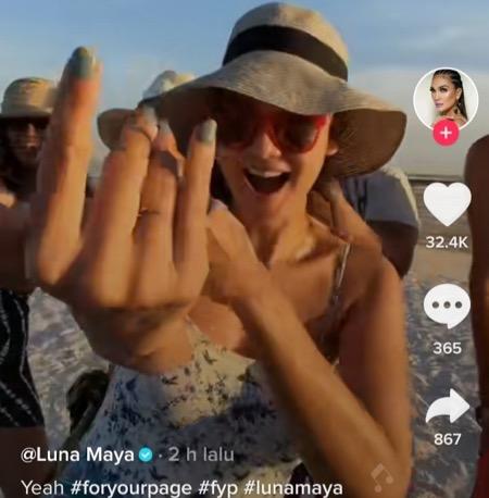 Luna Maya di TikTok.