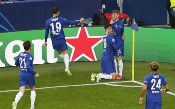 Chelsea Chelsea juara Liga Champions. Mereka menang 1-0 atas Manchester City pada laga final di Stadion do Dragao, Porto, Portugal, Minggu (30/5/2021), dini hari WIB. (Foto: Reuters)